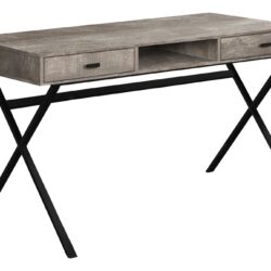 Computer Desk For Home Office, Laptop, Storage Drawers, Modern - Taupe