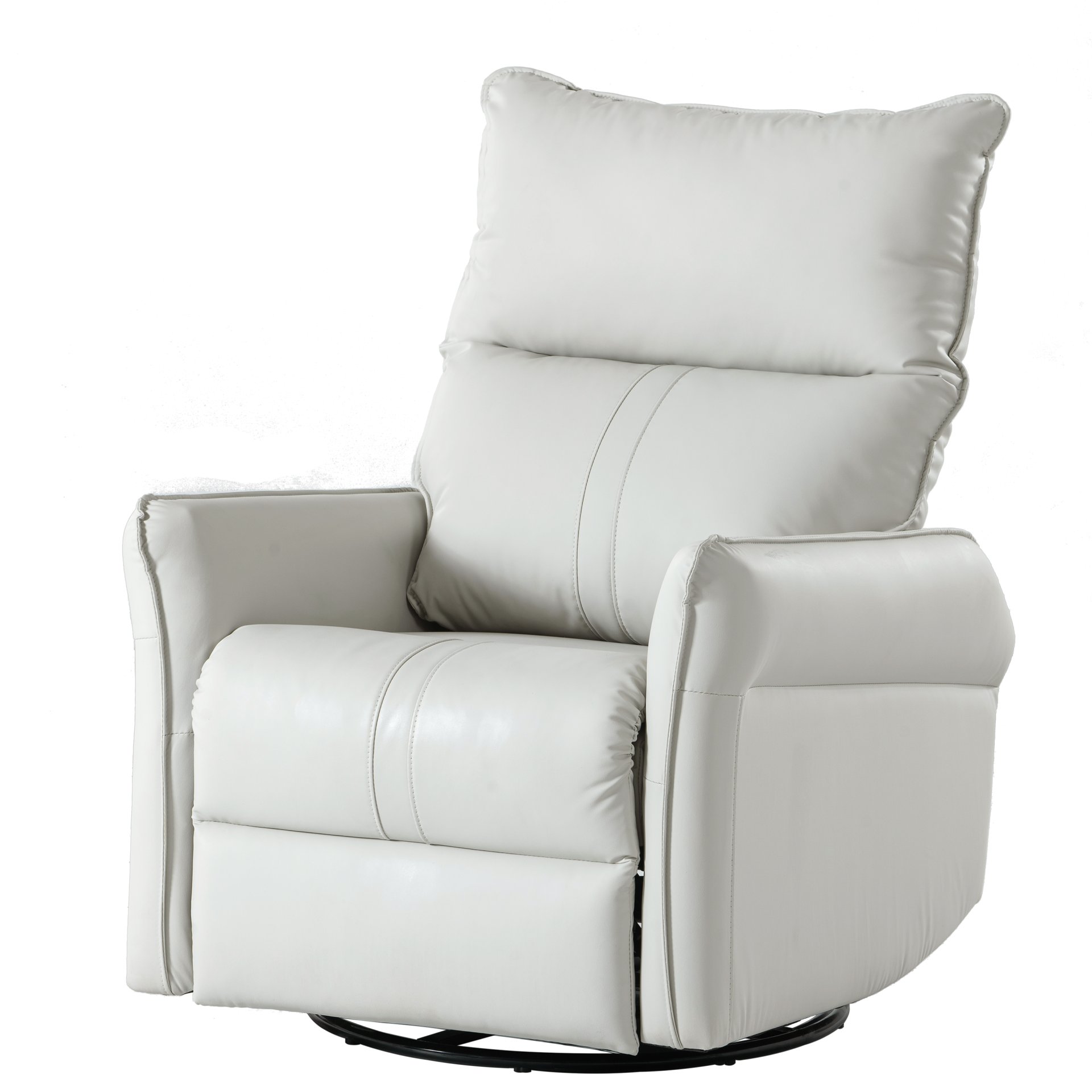 29.92" 270 Power Swivel Rocker Recliner Chair, Electric Glider Reclining Sofa With USB Ports, Power Swivel Glider, Rocking Chair Nursery Recliners For Living Room Bedroom - Light Gray - Image 16