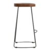 Industrial Chunky Bar Stool - Chestnut - Image 6