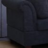 Diego - Fabric Sectional Sofa With Right Facing Chaise, Storage Ottoman, And 2 Accent Pillows - Black - Image 5