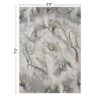 Geometrix - 5'3" X 7'3" Area Rug & Geometric 3D Effect - Ivory / Gray - Image 6
