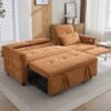 2 In 1 Sofa 3 Seater Sofa With Sofa Bed And Reversible Recliner - Orange - Image 10