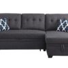 Sectional With Storage Chaise And Cupholder Armrest - Dark Gray - Image 15