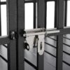 Heavy Duty Dog Crate Large Dog Cage Strong Metal Dog Kennels And Crates For Large Dogs With 4 Lockable Wheels - Black - Image 17
