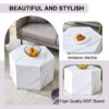 Modern Coffee Table With Complex Texture Patterns, Stylish And Durable Design - White - Image 5