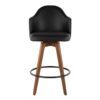 Ahoy - Mid-Century Counter Stool - Walnut / Black - Image 5