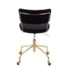 Tania - Contemporary Task Chair - Gold / Black - Image 4
