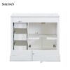 36" Transitional Bathroom Vanity With Sink, Soft Close Doors, Adjustable U Shelf, 3 Drawers - White - Image 12