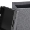 Rockwood - Cube Storage Ottoman With Tray - Slate Gray - Image 4