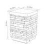 Outdoor Propane Tank Holder Fire Pit Cover Side Table Lightweight Concrete - Sandstone - Image 3
