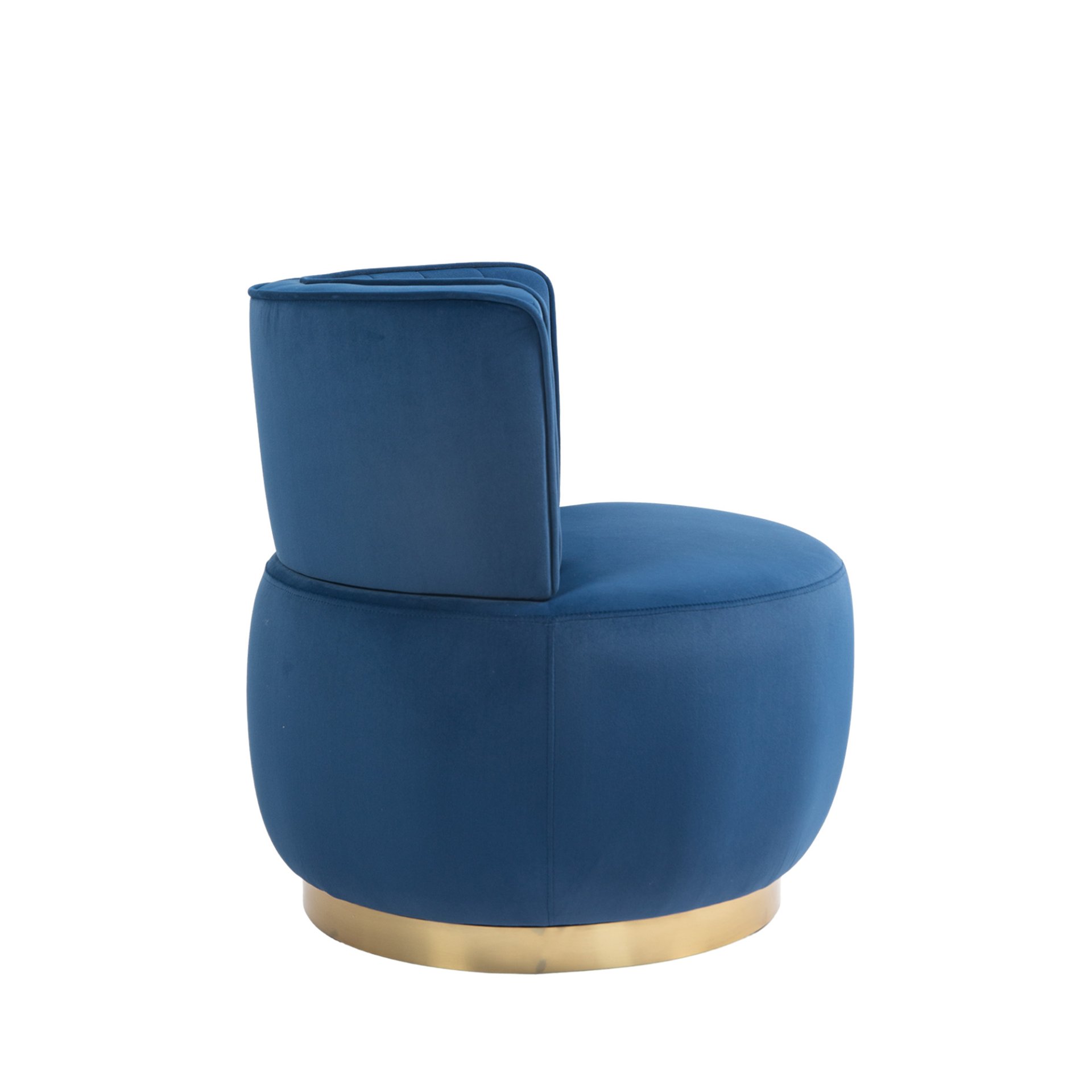 Coolmore - Swivel Barrel Chair, 360 Degree Swivel Accent Sofa Chair With Soft Velvet - Navy - Image 11