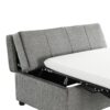 Twin Size Folding Ottoman Sleeper Bed With Convertible Mattress - Dark Gray - Image 24
