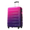Hardshell Luggage Sets 3 Piece Gradient Color Expandable Suitcase With Spinner Wheels And Tsa Lock Lightweight 20" 24" 28" Available - Purple / Pink - Image 4