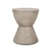 Outdoor Hourglass Shaped Side Table - Light Gray - Image 11
