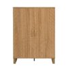 Modern Home Bar Cabinet Carved Wine Cabinet With Storage - Natural - Image 19