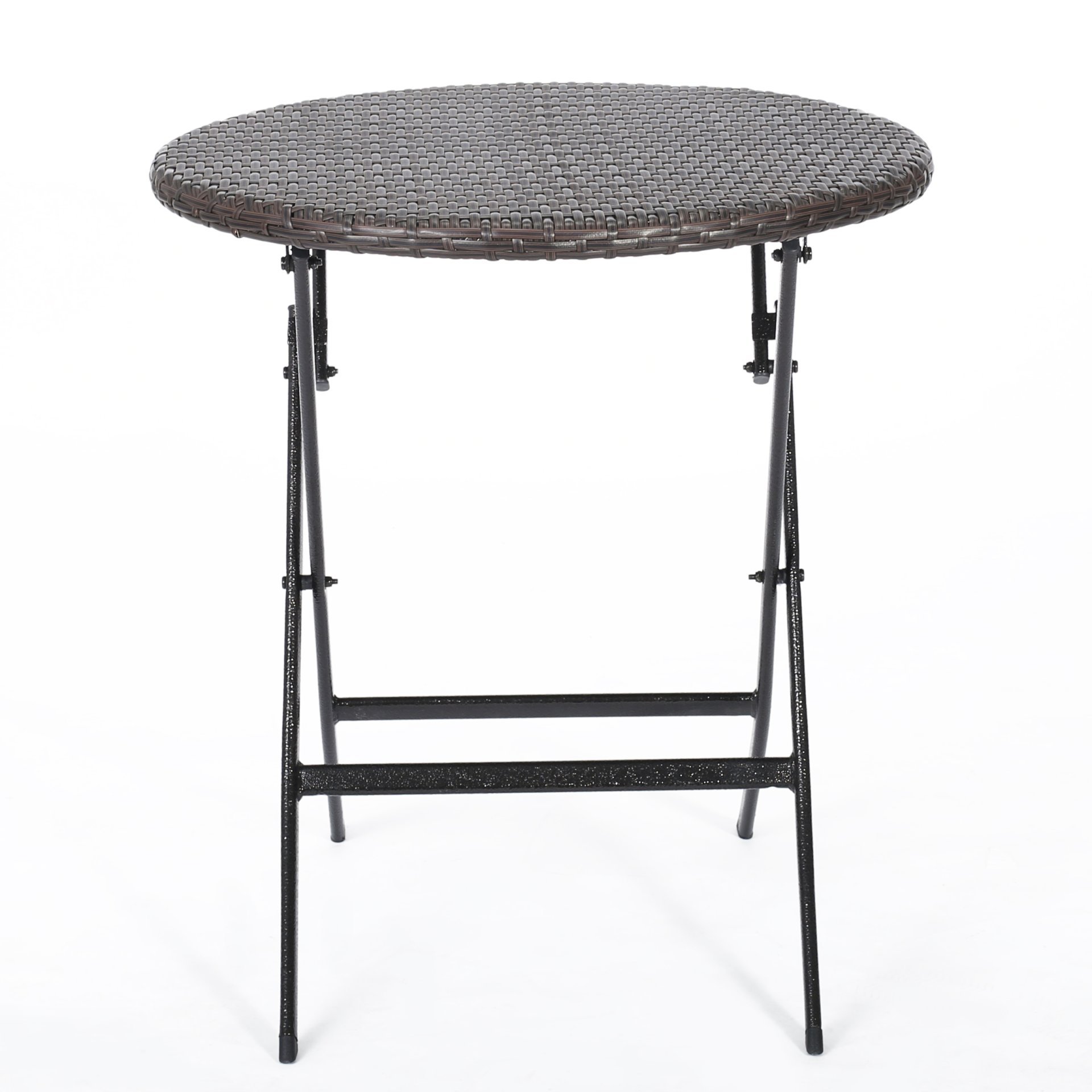 3 Piece Bistro Set With Water Resistant Cushions And 2 Chairs - Brown Multi - Image 5