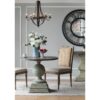 6 Light Metal Chandelier, Hanging Light Fixture With Adjustable Chain For Kitchen, Bulb Not Included - Black - Image 3