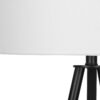 Lighting, Floor Lamp Contemporary - Black / Cream - Image 4