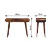 Mirror Dressing Table - Chestnut - Image 4
