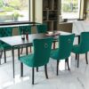 Nikki - Modern, High-End Tufted Solid Wood Contemporary Velvet Upholstered Dining Chair With Wood Legs Nailhead Trim (Set of 2) - Green - Image 14
