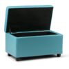 Cosmopolitan - Storage Ottoman - Soft Blue - Image 2