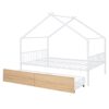 Full Size Classic House Bed With 2 Drawers - White - Image 19