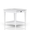 End Table With Storage Drawer - White - Image 8