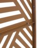 Freestanding Decorative Privacy Screen For Deck Balcony Patio, Metal Privacy Screen - Brown - Image 11