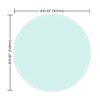 36" Round Tempered Glass Table Top Clear Glass 1 / 2" Thick Beveled Polished Edge - Transparent - Image 2