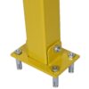 Square Parking Bollard Pole Barrier With Lock For Car Parking Protection And Home Garage Street Decor - Yellow - Image 4
