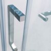 Semi-Frame Single Sliding Shower Door, 304 Stainless Steel, 5 / 16" (8Mm) Thick Sgcc Tempered Clear Glass - Brushed Nickel - Image 5