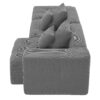 3 Piece Free Combination L Shaped Modular Sectional, Minimalist Floor Couch Set, Convertible Foam Filled Cloud Compressed Couch For Living Room - Gray - Image 21