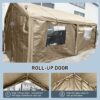 Carport, 10x20 Heavy Duty Portable Carport Garage Tent For Outdoor Storage Shelter - Khaki - Image 2