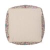 Amelia - Handcrafted Fabric Pouf, Rustic Elegance - Multicolored - Image 5