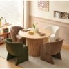 Modern Accent Chair Green Single Sofa Chair, Upholstered Side Chair Teddy Comfy Chair For Dining Room / Bedroom / Living Room / Reception 1 Piece - Green - Image 2