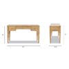 Dauphin - 3 Drawer Executive Desk - Natural Brown - Image 10
