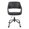 Margarite - Contemporary Adjustable Office Chair - Black - Image 5