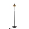 March - Contemporary Floor Lamp - Black / Antique Brass - Image 3