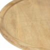 Round Coffee Table With Tray Edge Design - Natural / Black - Image 10