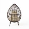 Cutter Teardrop Patio Chair With Water Resistant Cushion - Multi / Brown / Beige - Image 9
