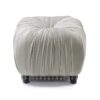 Gracie - Pleated Decorative Ottoman - Flint Gray - Image 2
