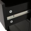 Yohaan - Contemporary Kitchen Cart With Wheels - Black - Image 11