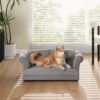 Kiki - Chesterfield Dog Sofa Bed Medium - Uptown Gray - Image 7