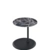 Orbit - End Table With Height Adjustable Marble Textured Top - Black - Image 2