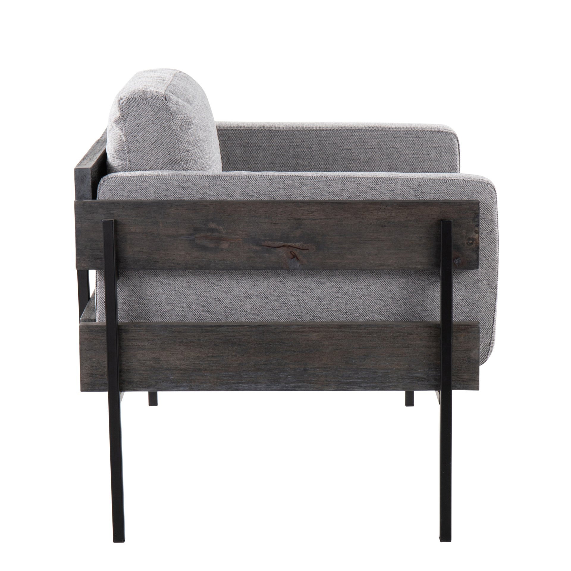Kari - Farmhouse Chair - Black / Gray / Light Gray - Image 3