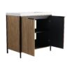 Modern Freestanding Bathroom Vanity With Resin Sink & Soft Close Cabinet Doors - Light Coffee - Image 18