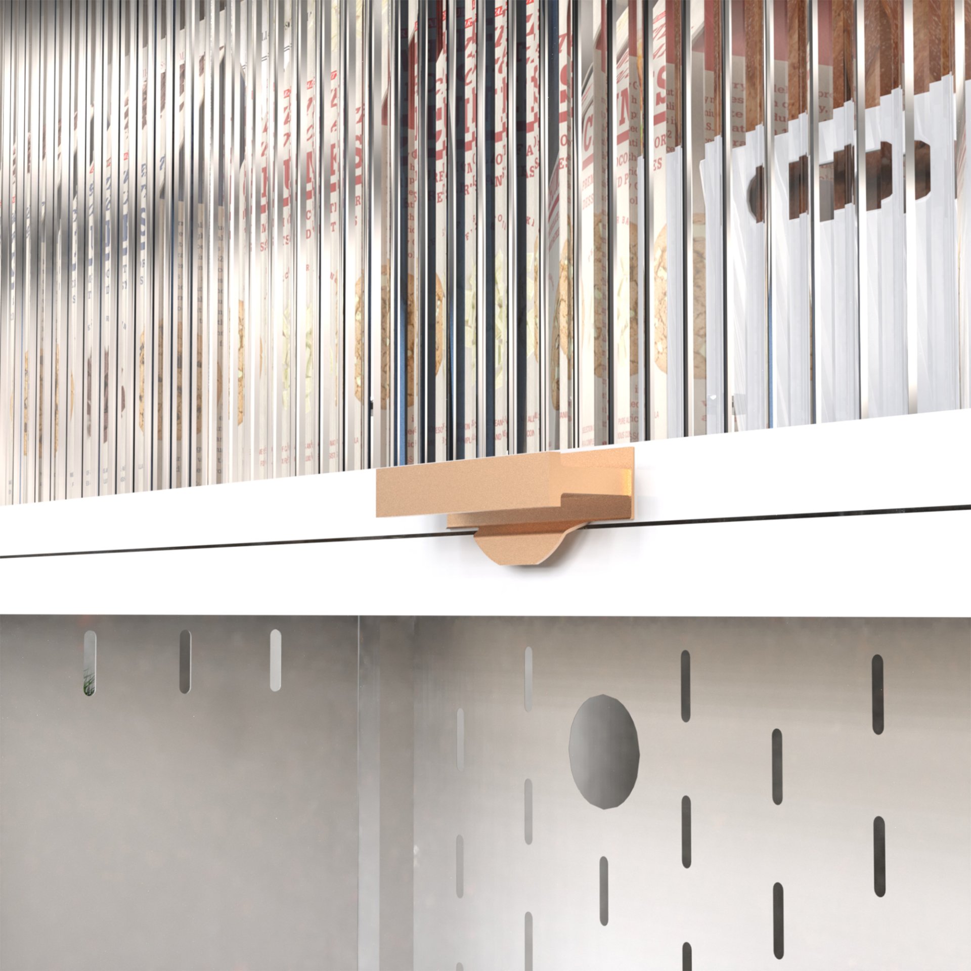 Tall Kitchen Pantry Cabinet With Flip Doors And Pegboard, Anti Tip Steel Storage Hutch - White - Image 4