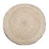 Edgeley - Round Pouf - Gray / Natural - Image 5