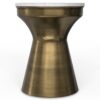 Raquel - Side Table - Antique Brass / White - Image 2