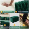 3 In 1 Pull Out Sofa Bed, Convertible Sleeper Sofa Bed, 3 Seater Sofa With Movable Ottoman - Green - Image 13